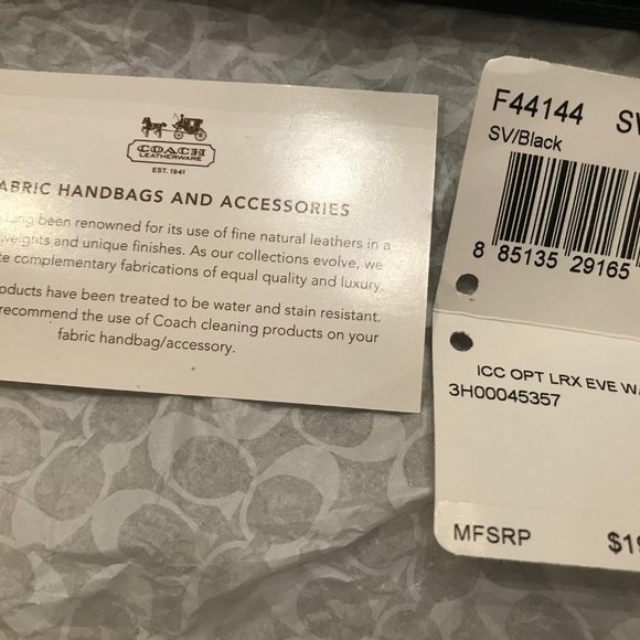 Coach evening bag black/silver excellent condition - Picture 6 of 15